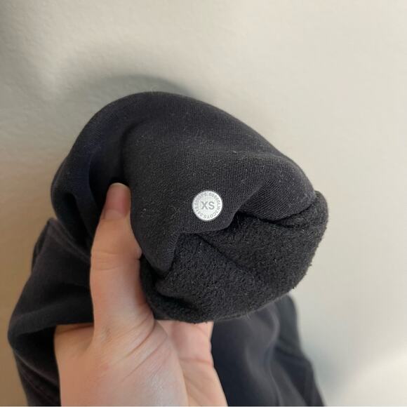 Lululemon All Yours Black Long Sleeve Hoodie Sweatshirt XS - Picture 8 of 9